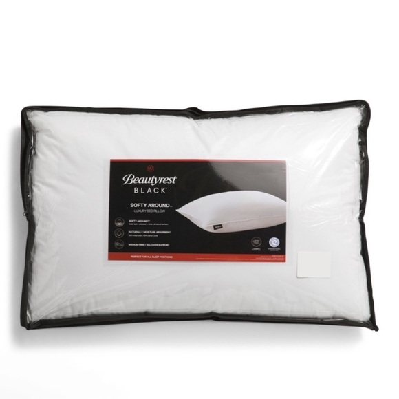 🎉LAST CHANCE🎉2PC BEAUTYREST BLACK Luxurious 20x28 Down And Feather Blend Pillow - Picture 4 of 12